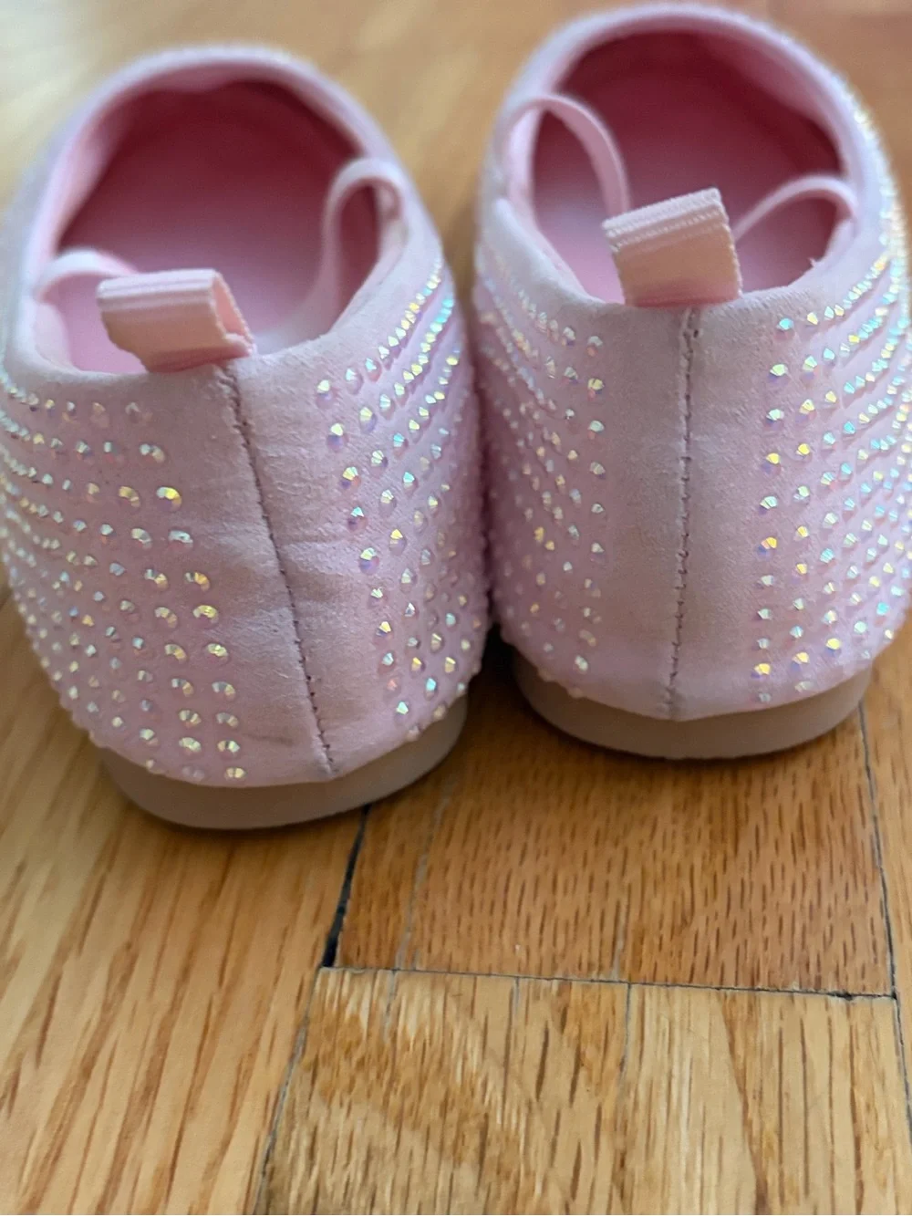 Barbie Light Pink Rhinestone Mary Jane Flats
